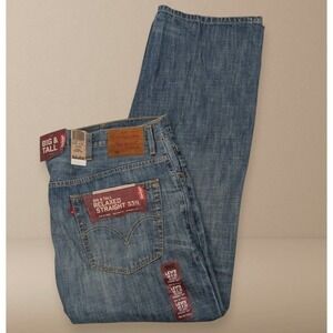 Levis 559 Relaxed Straight Big‎ & Tall Jeans Mens 48x30 Blue Denim